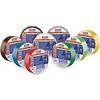 Electrically insulated tape set (10 rolls) 15mm x 10m